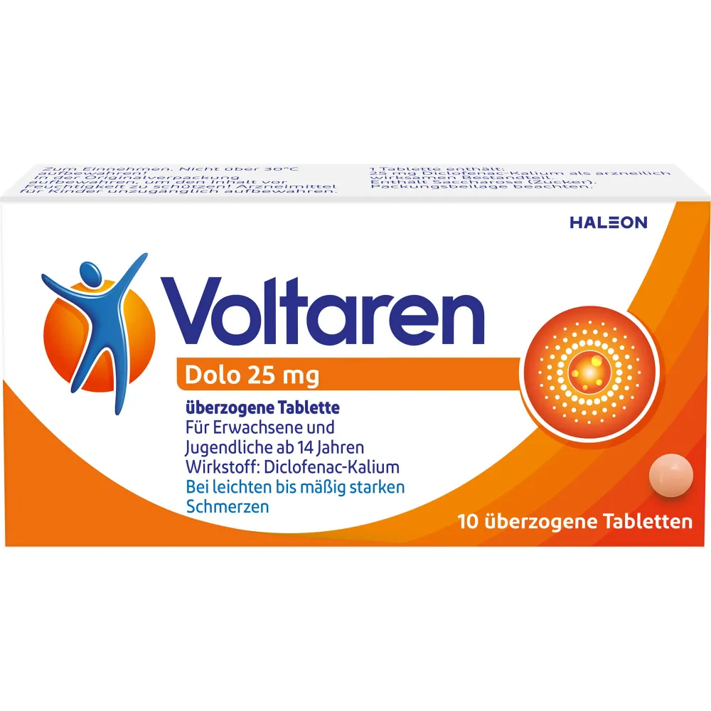 Voltaren Dolo 25 mg überzogene Tabletten 10 St