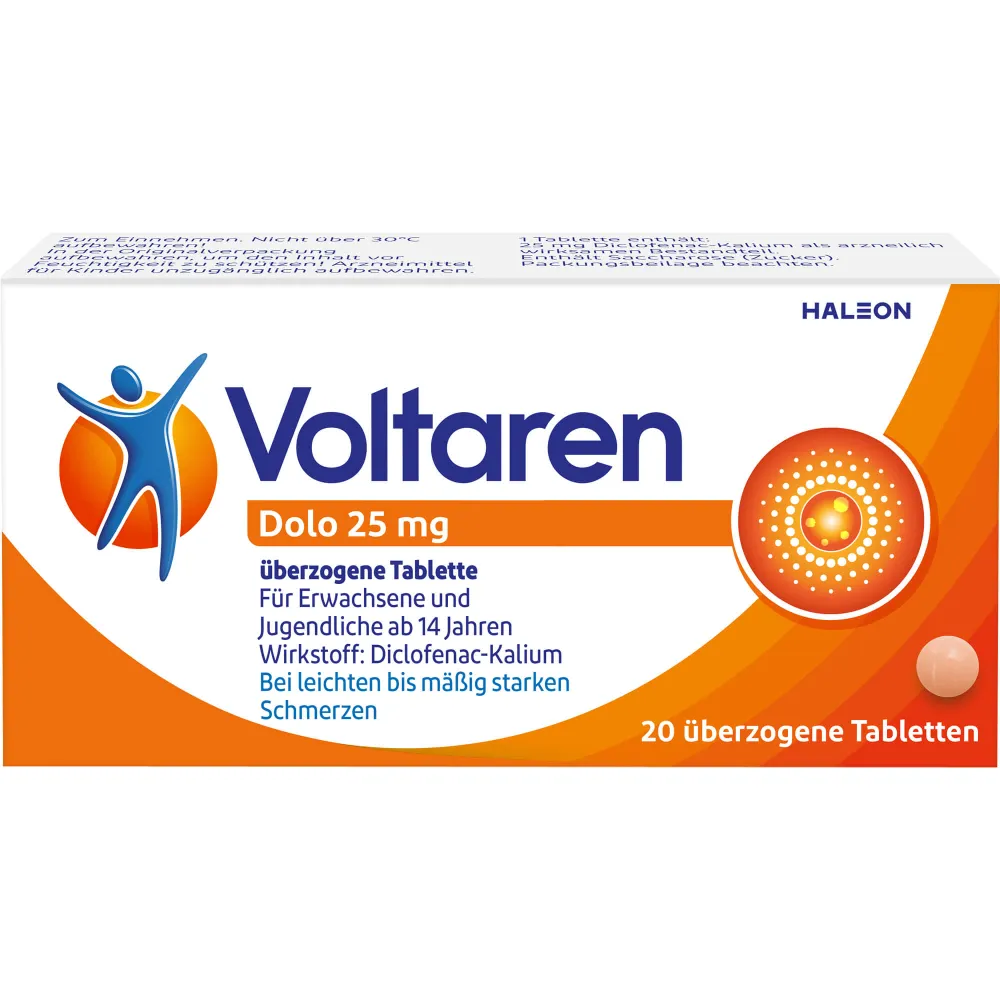 Voltaren Dolo 25 mg überzogene Tabletten 20 St