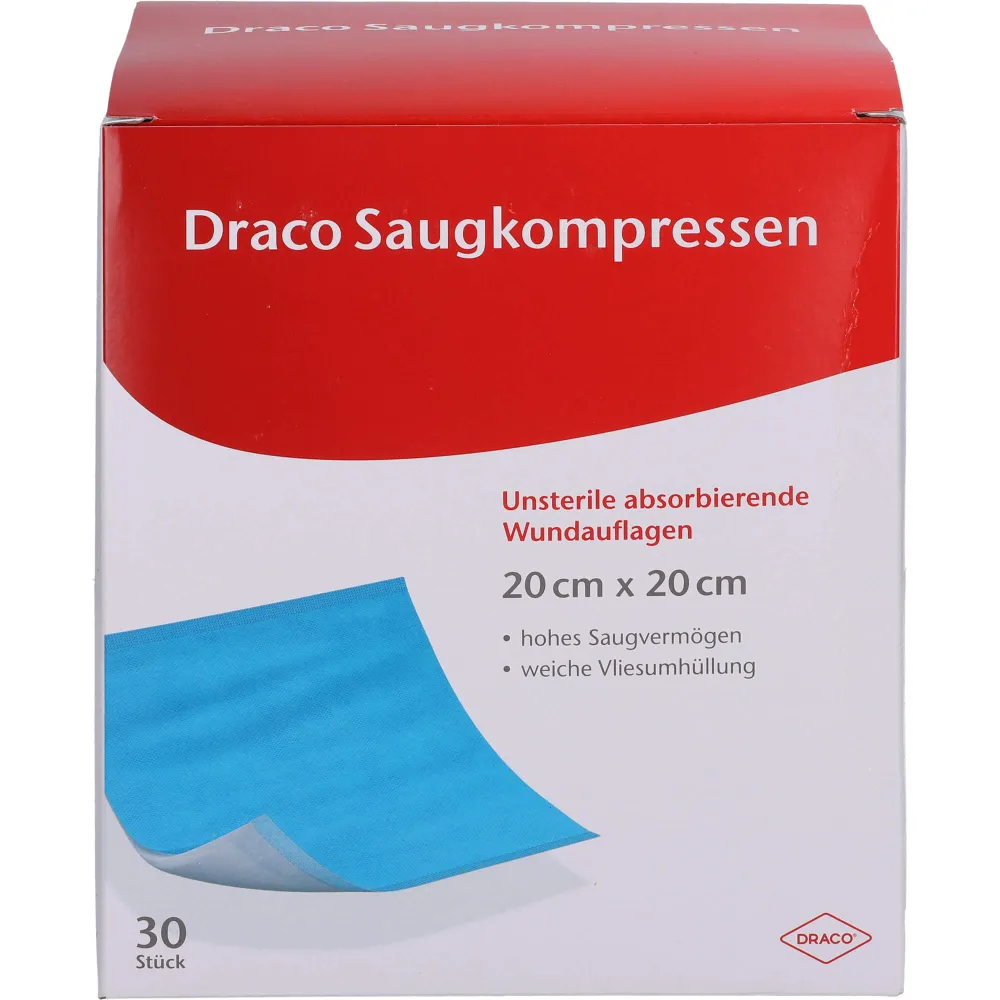 Saugkompressen unsteril 20x20 cm Draco 30 St