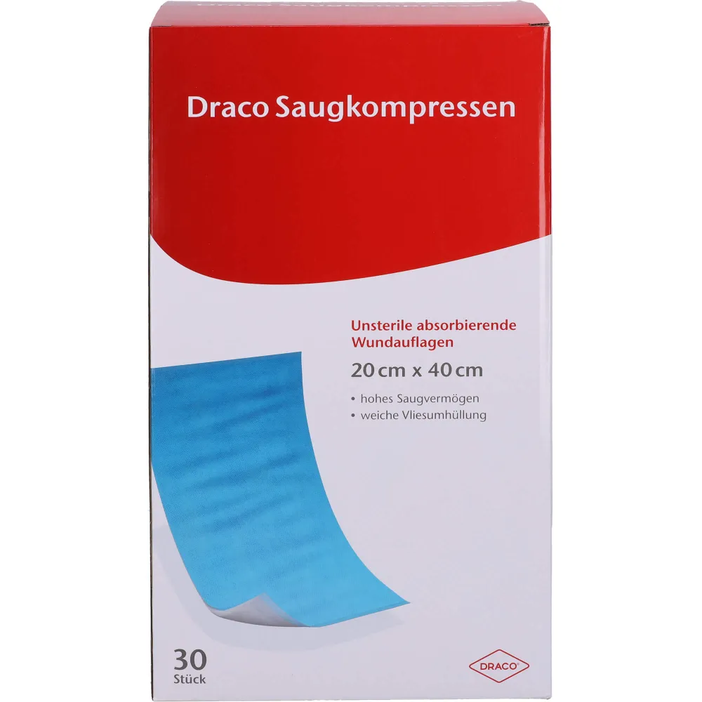 Saugkompressen unsteril 20x40 cm Draco 30 St