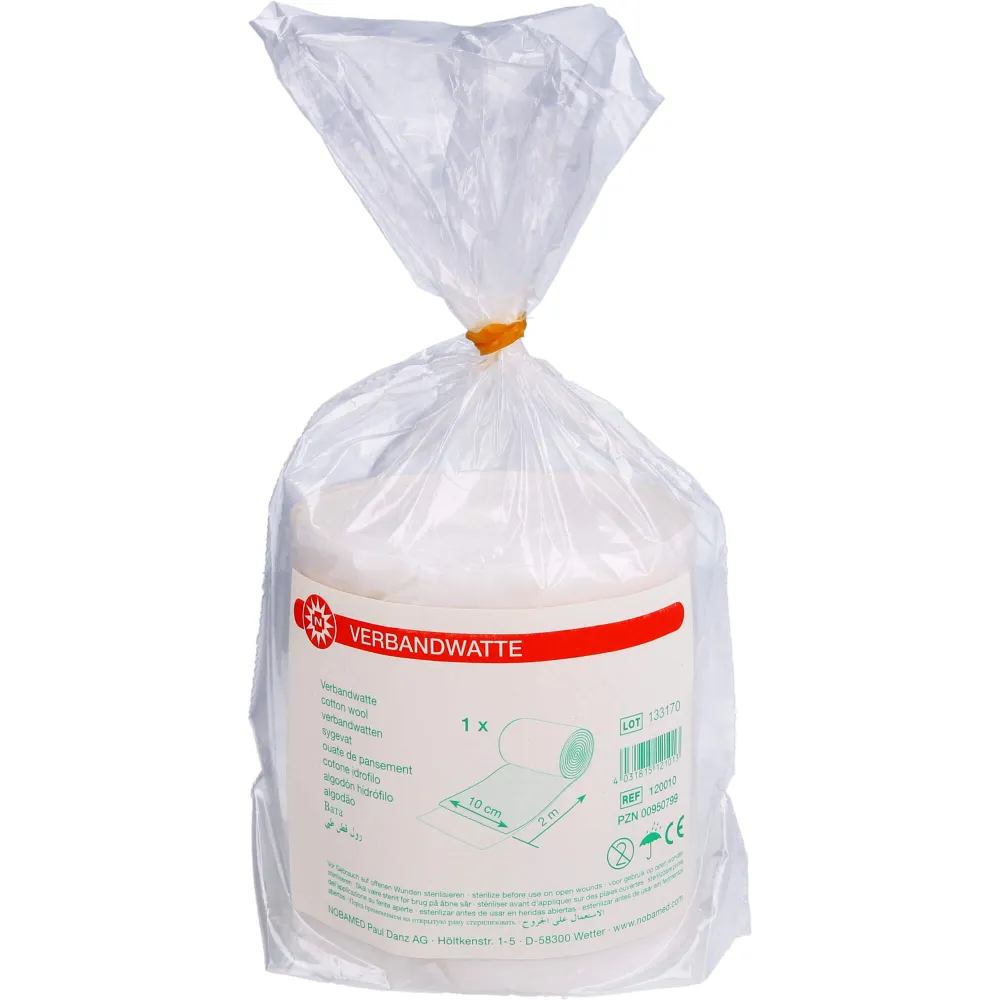 Verbandwatte gerollt 10 cmx2 m 1 St