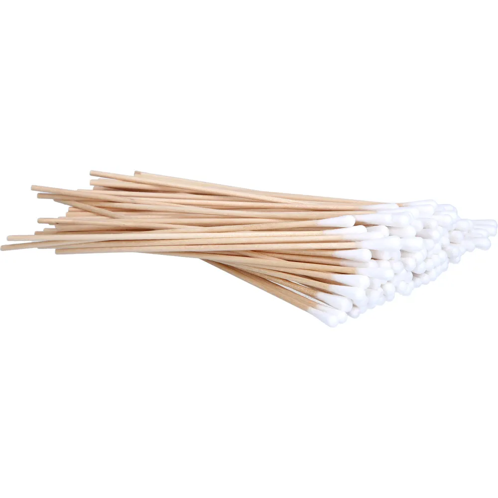 Wattestäbchen Holz kleiner Kopf 15 cm 100 St