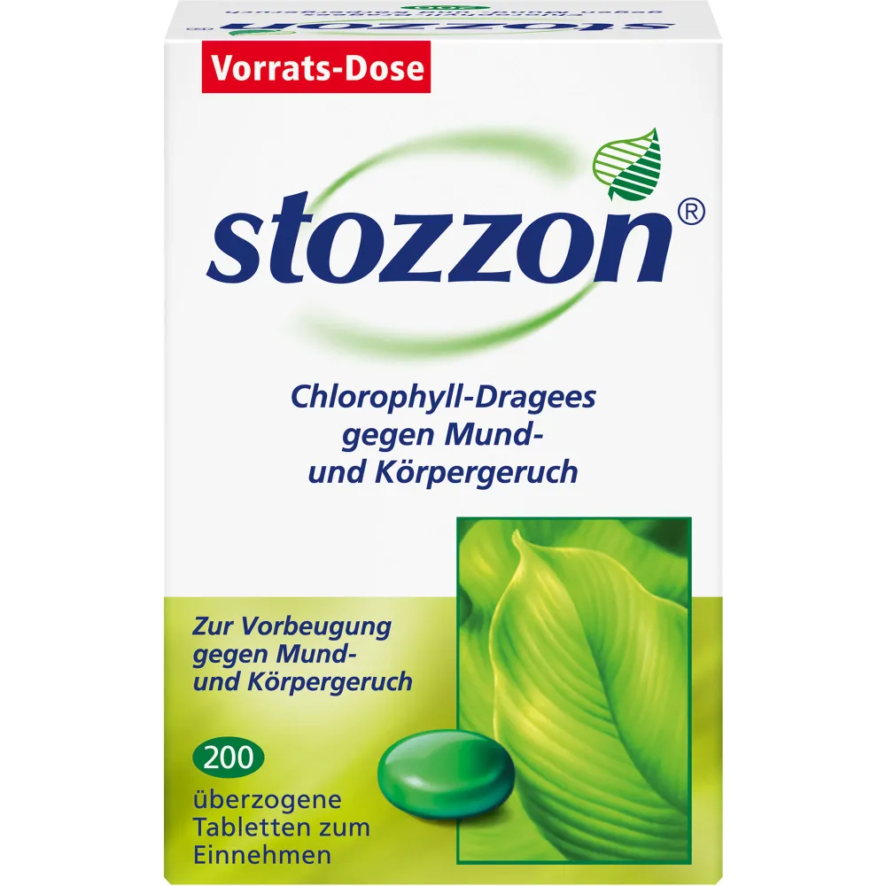 Stozzon Chlorophyll überzogene Tabletten 200 St