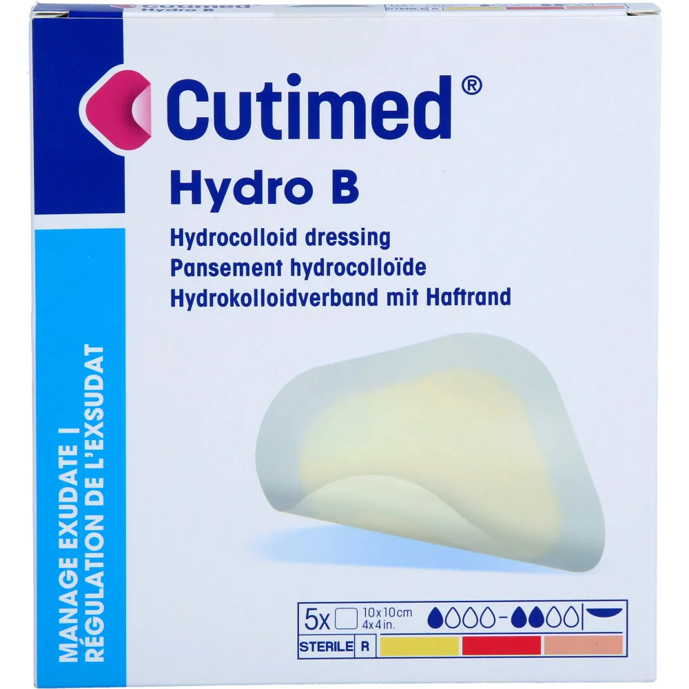 Cutimed Hydro B Hydrok.Ver.10x10 cm m.Haftr. 5 St