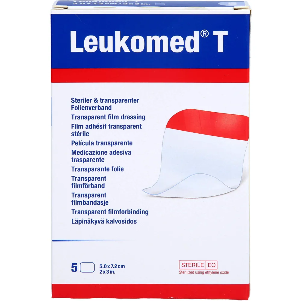 Leukomed transp.sterile Pflaster 5x7,2 cm 5 St