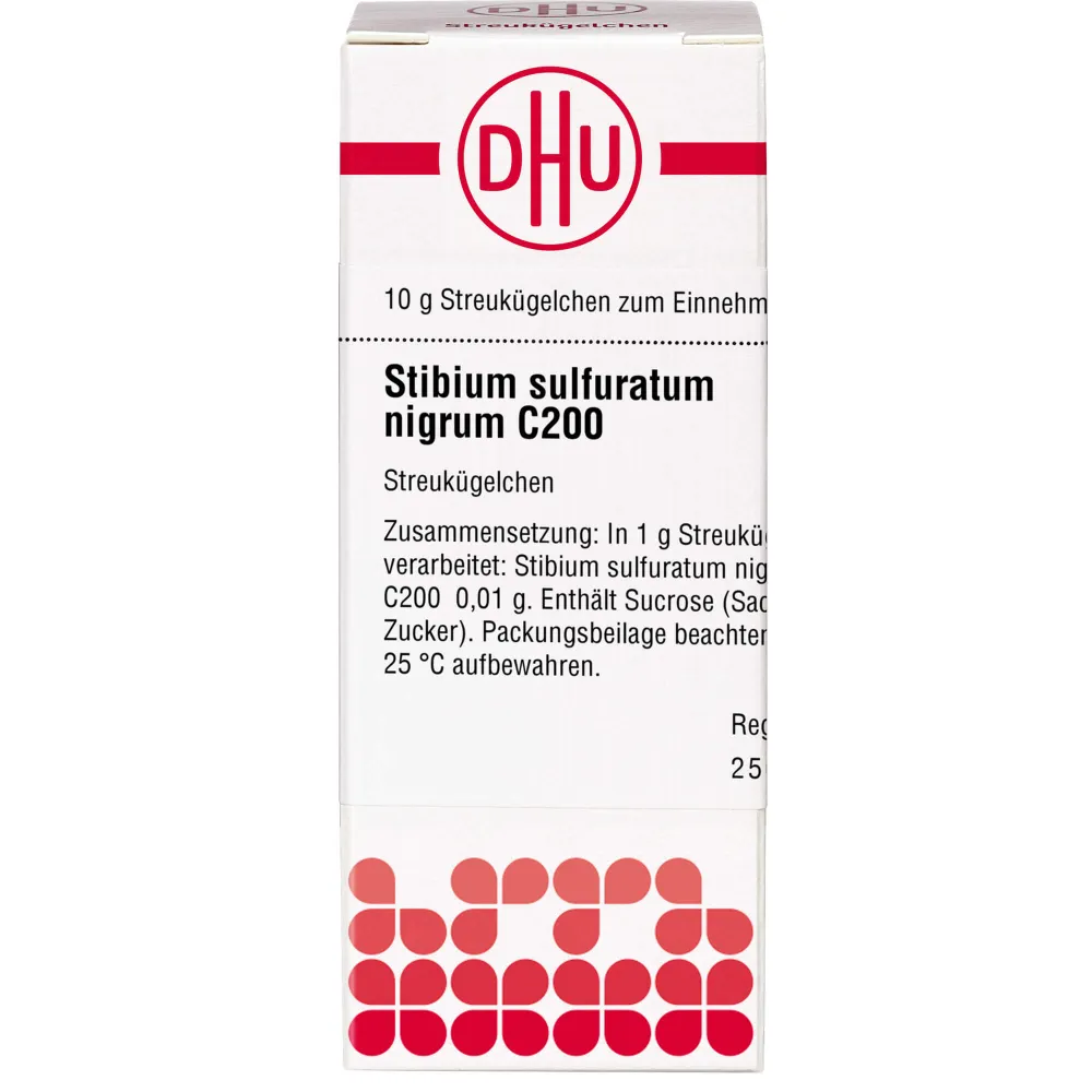 Stibium Sulfuratum Nigrum C 200 Globuli 10 g
