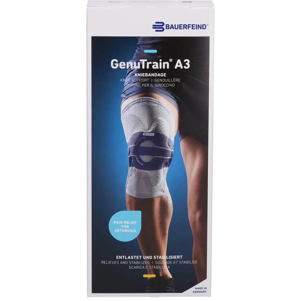 Genutrain A3 Kniebandage links Gr.4 titan 1 St