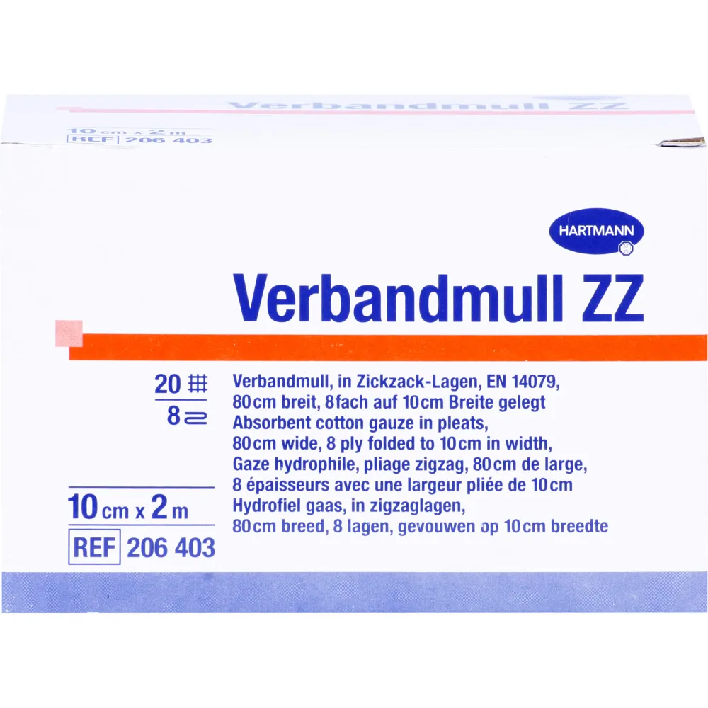 Verbandmull Hartmann 10 cmx2 m zickzack 1 St