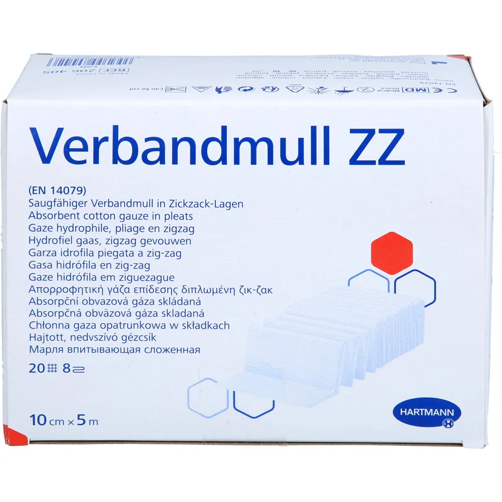 Verbandmull Hartmann 10 cmx5 m zickzack 1 St