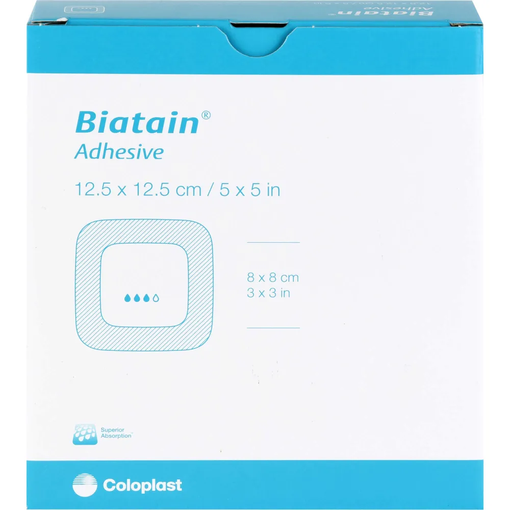 Biatain Schaumverband 12,5x12,5 cm selbst haftend 10 St