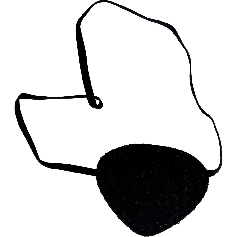 Augenklappe schwarz 1 St
