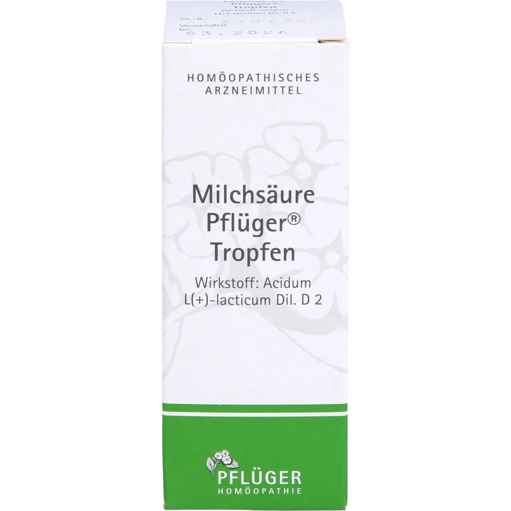 Milchsäure Pflüger Tropfen 50 ml