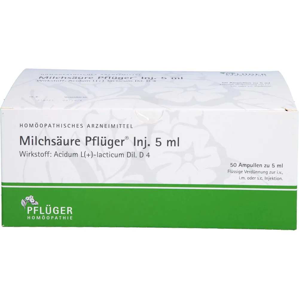 Milchsäure Pflüger Injektionslösung 5 ml 50 St