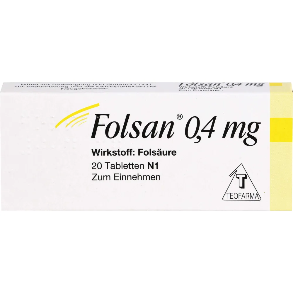 Folsan 0,4 mg Tabletten 20 St