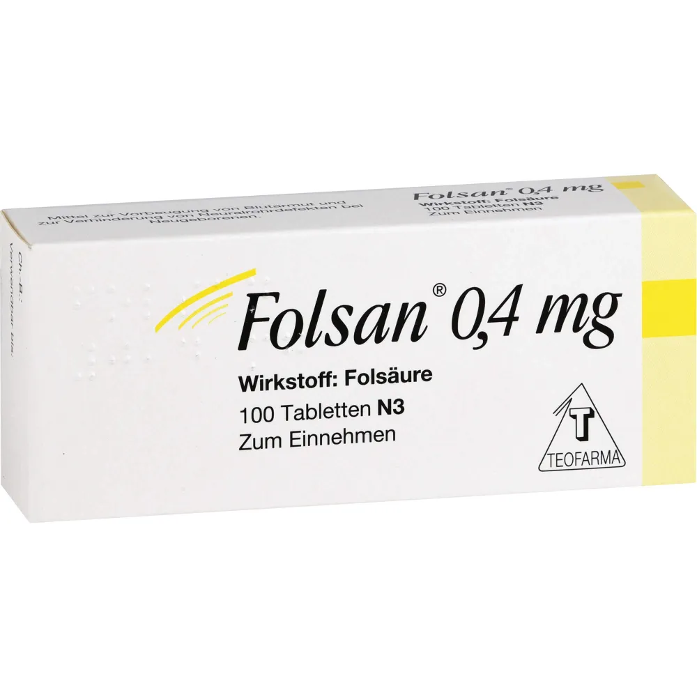 Folsan 0,4 mg Tabletten 100 St