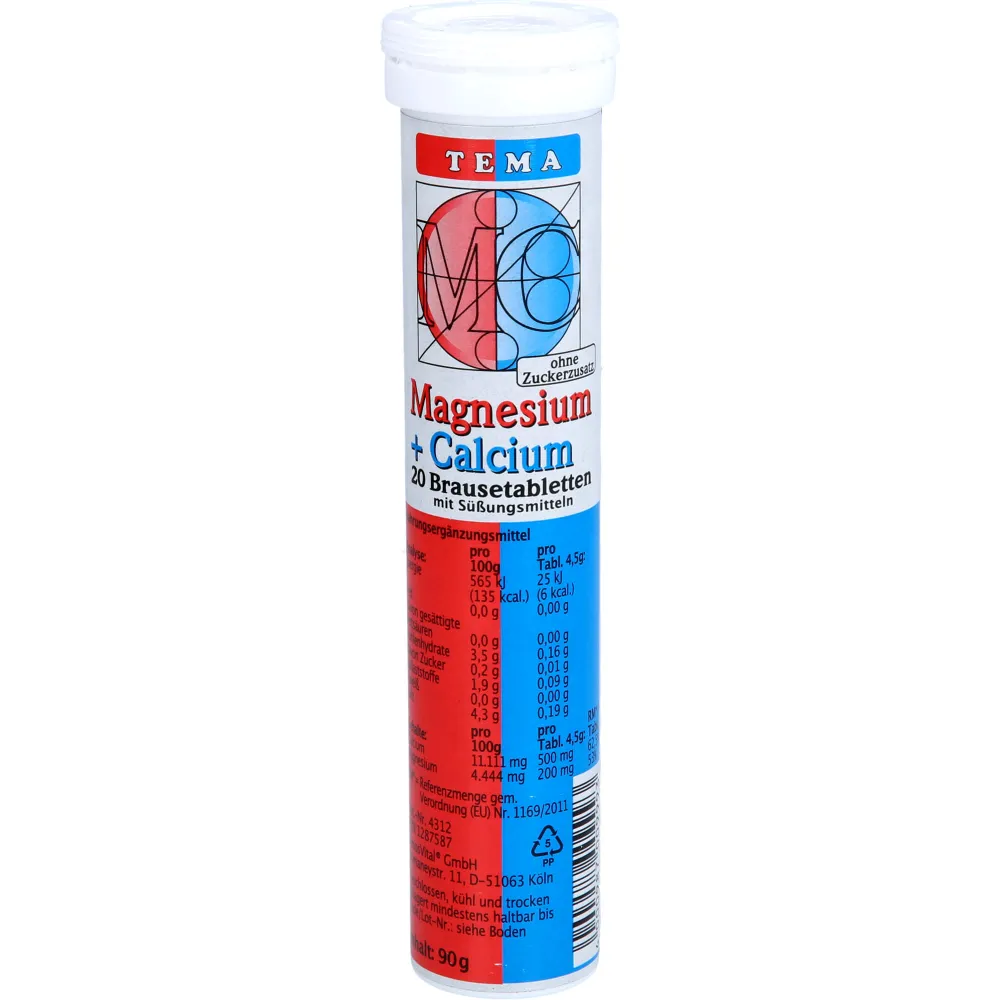 Magnesium+Calcium Brausetabletten 20 St