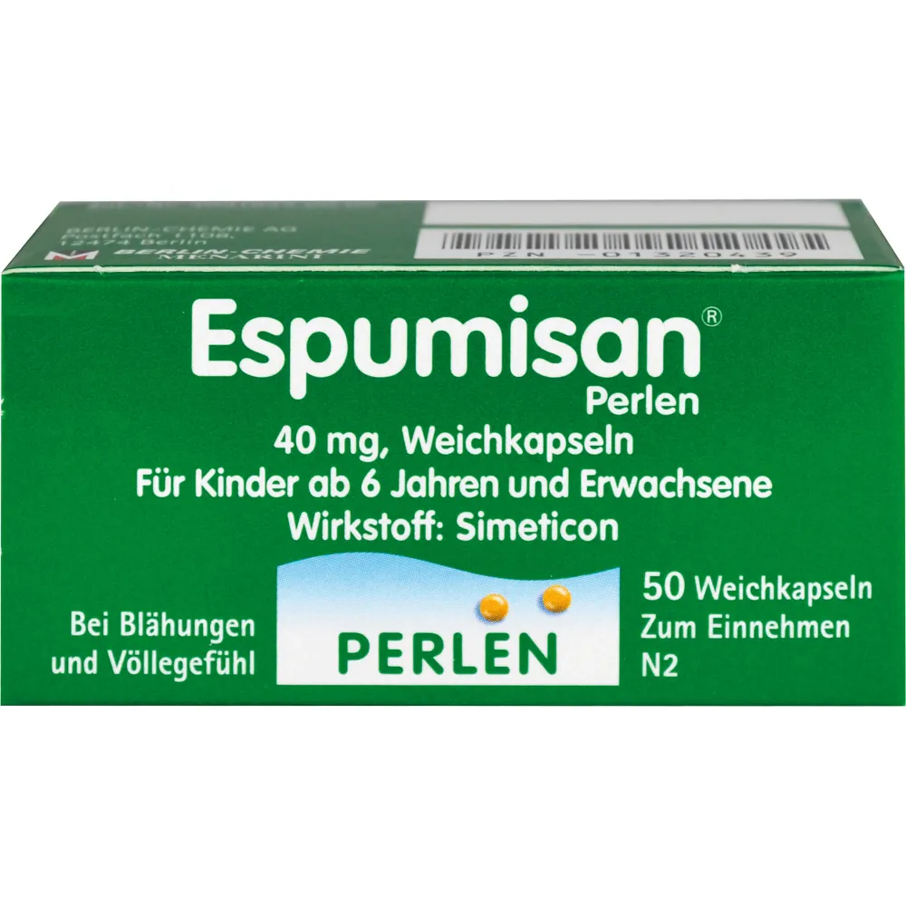 Espumisan Perlen 40 mg Weichkapseln 50 St
