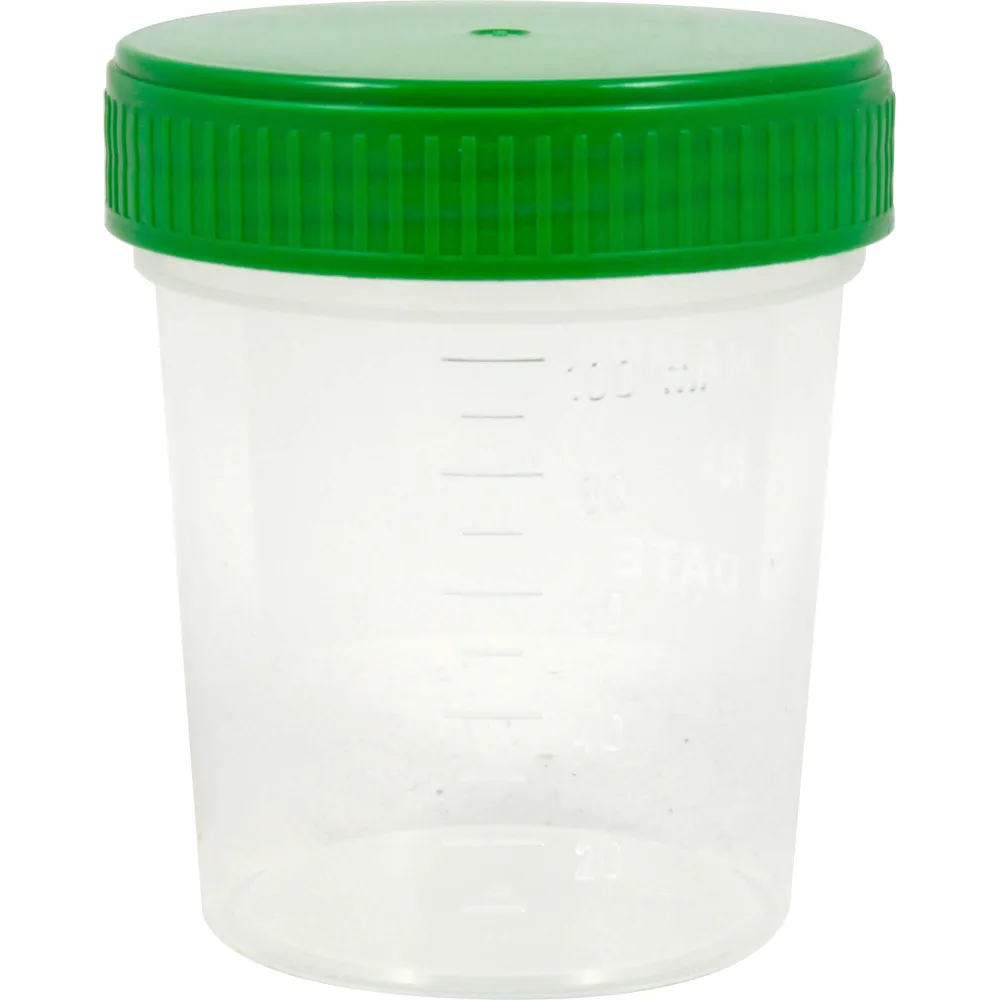 Urinbecher mit Schraubdeckel einzelverpackt 1 St