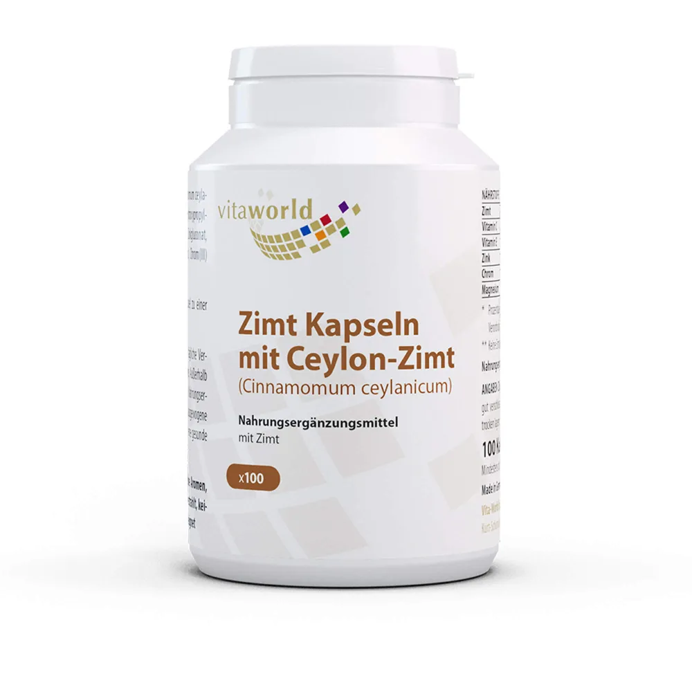 Zimt 500 mg+Zink+Chrom Kapseln 100 St