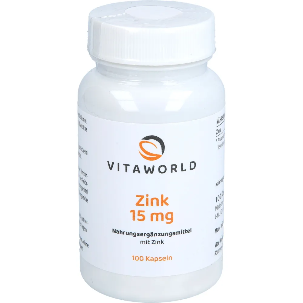 Zink 15 mg Zinkgluconat Kapseln 100 St