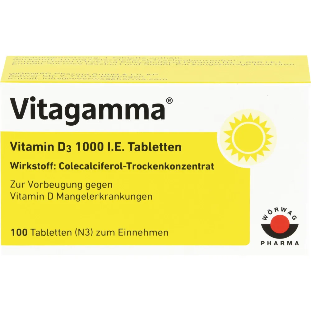 Vitagamma Vitamin D3 1.000 I.E. Tabletten 100 St