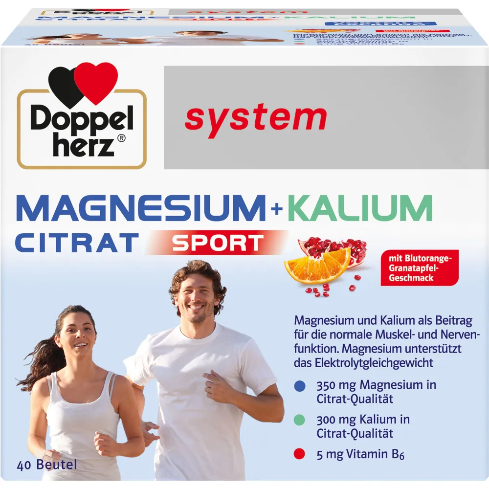Doppelherz Magnesium+Kalium Citrat system Granulat 40 St