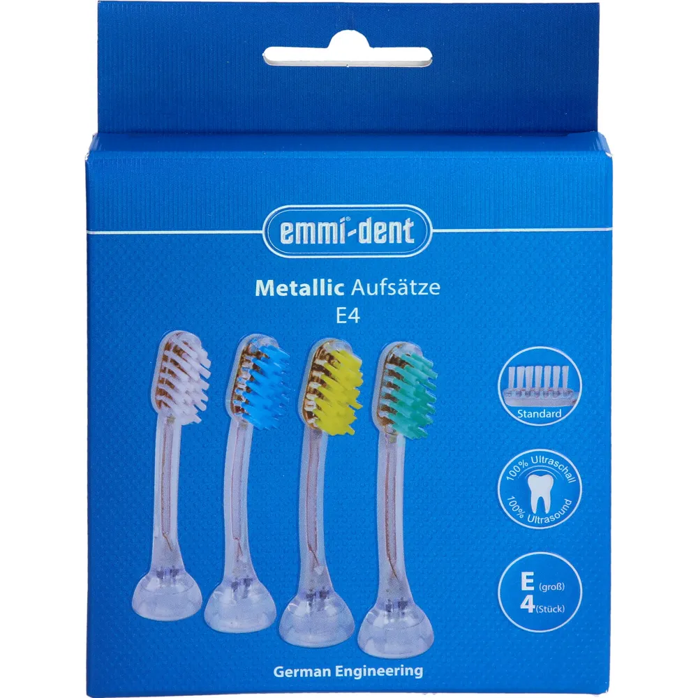 Emmi-Dent Ultraschall Bürstenkopf Erwachsene 4 St
