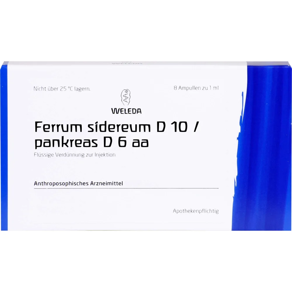 Ferrum Sidereum D 10/Pankreas D 6 aa Ampullen 8 ml