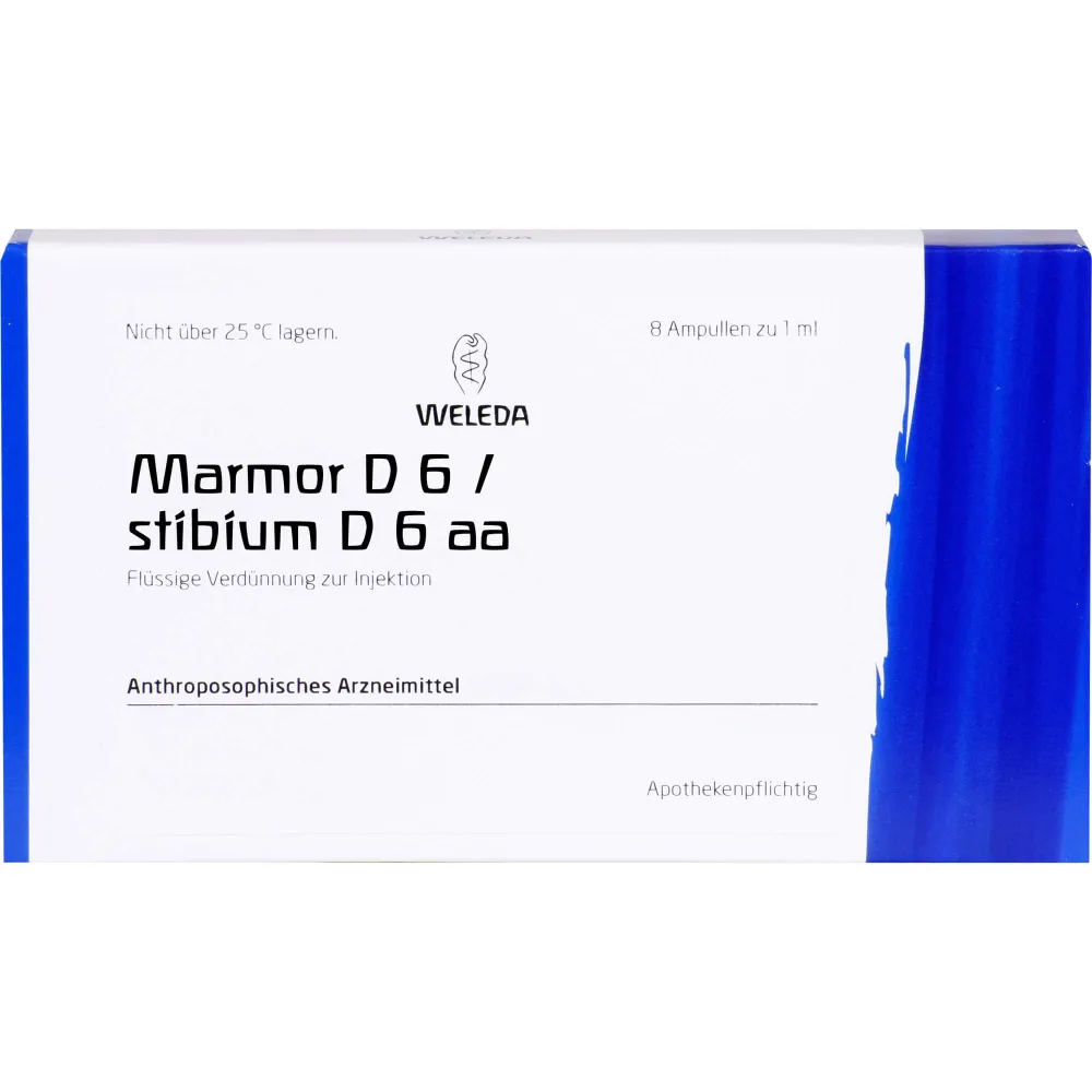 Marmor D 6/Stibium D 6 aa Ampullen 8 ml