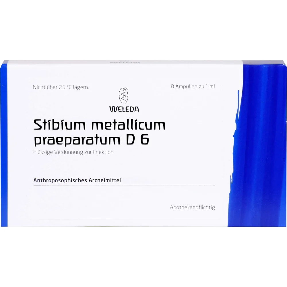 Stibium Metallicum Praeparatum D 6 Ampullen 8 ml