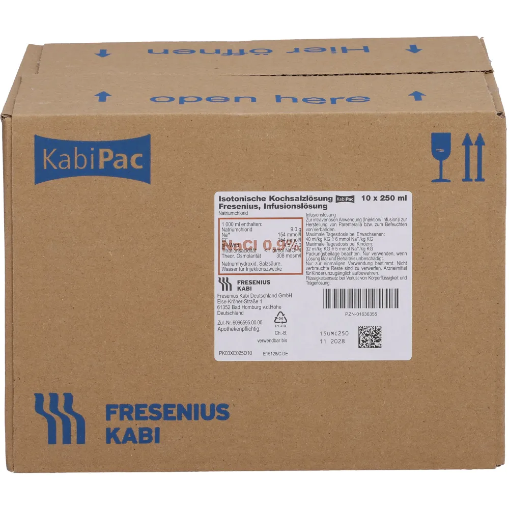 Kochsalzlösung 0,9% Plastikfl.Fresenius 2500 ml