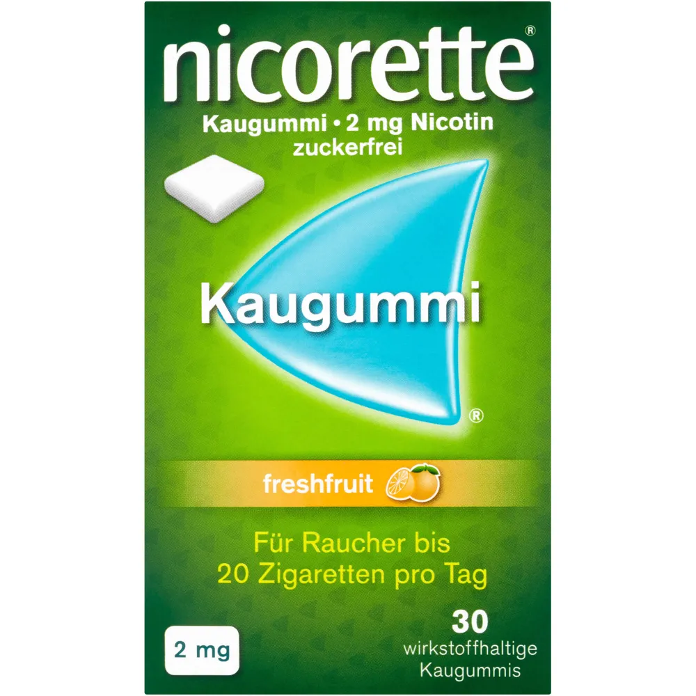 Nicorette Kaugummi 2 mg freshfruit 30 St