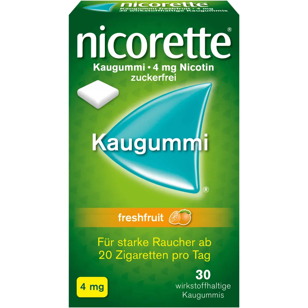 Nicorette Kaugummi 4 mg freshfruit 30 St