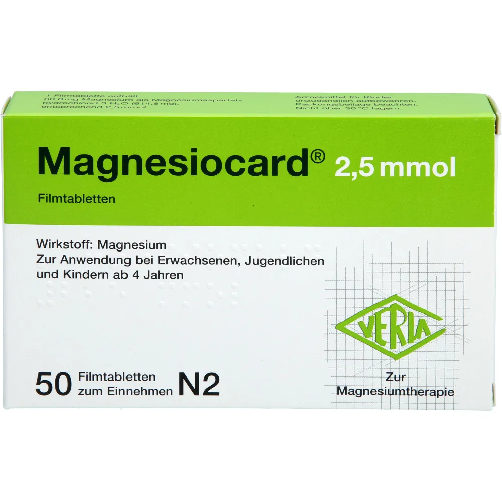Magnesiocard 2,5 mmol Filmtabletten 50 St