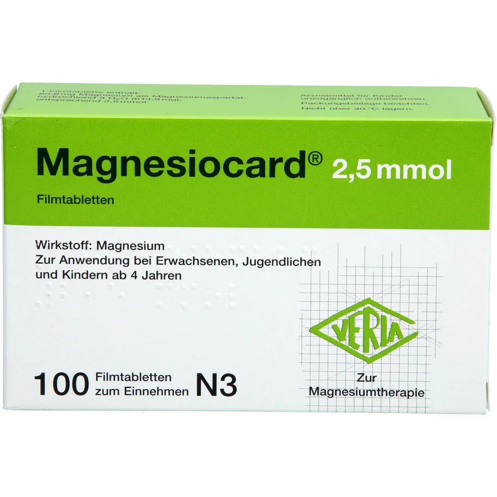 Magnesiocard 2,5 mmol Filmtabletten 100 St