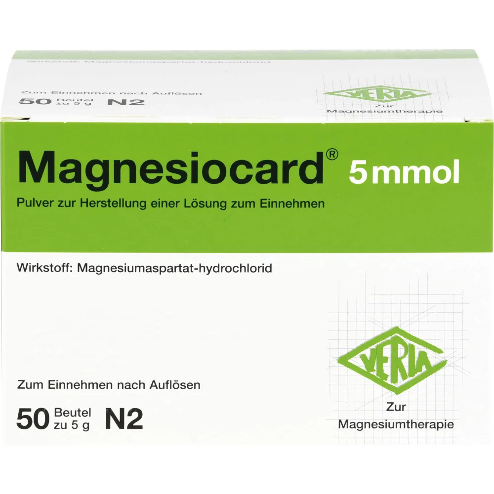 Magnesiocard 5 mmol Plv.z.Her.e.Lsg.z.Einnehmen 50 St