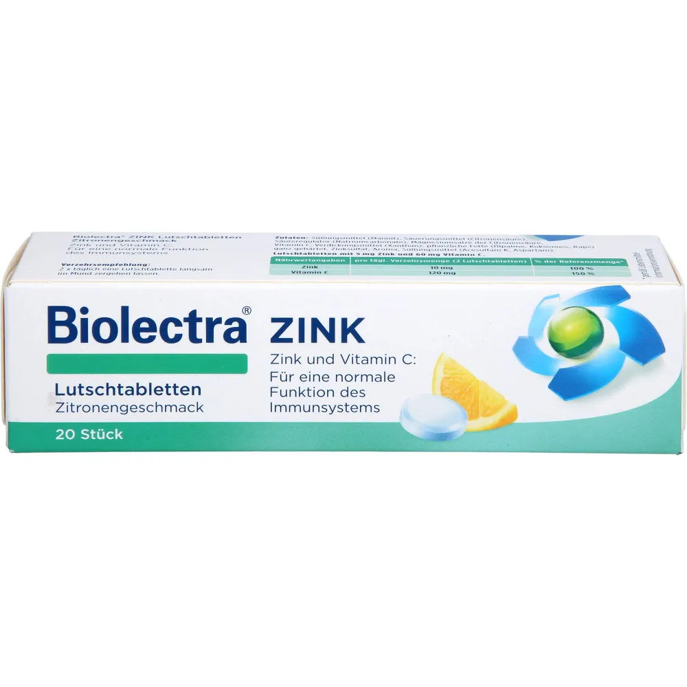 Biolectra Zink Lutschtabletten 20 St
