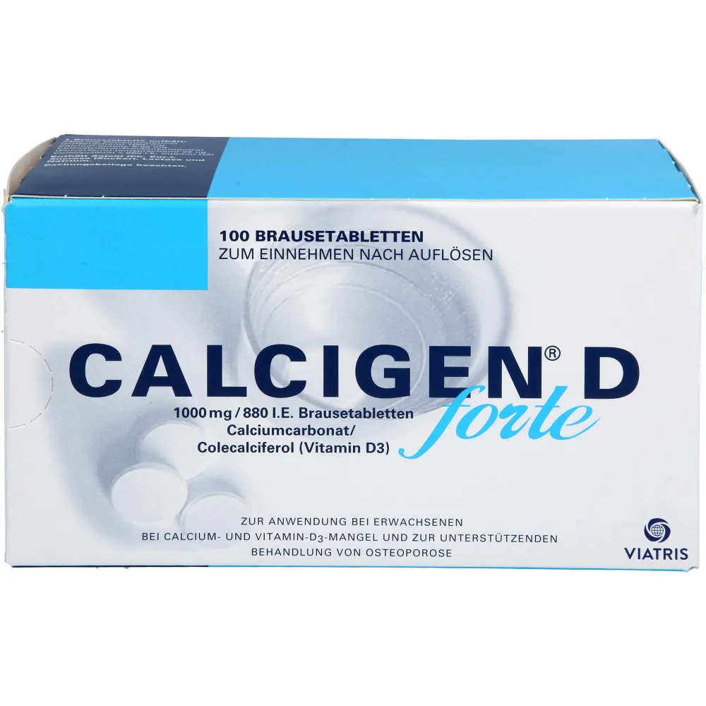 Calcigen D forte 1000 mg/880 I.E. Brausetabletten 100 St