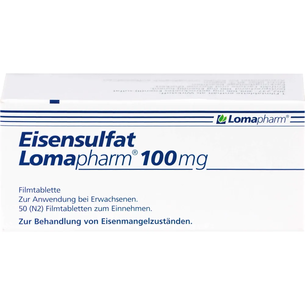 Eisensulfat Lomapharm 100 mg Filmtabletten 50 St