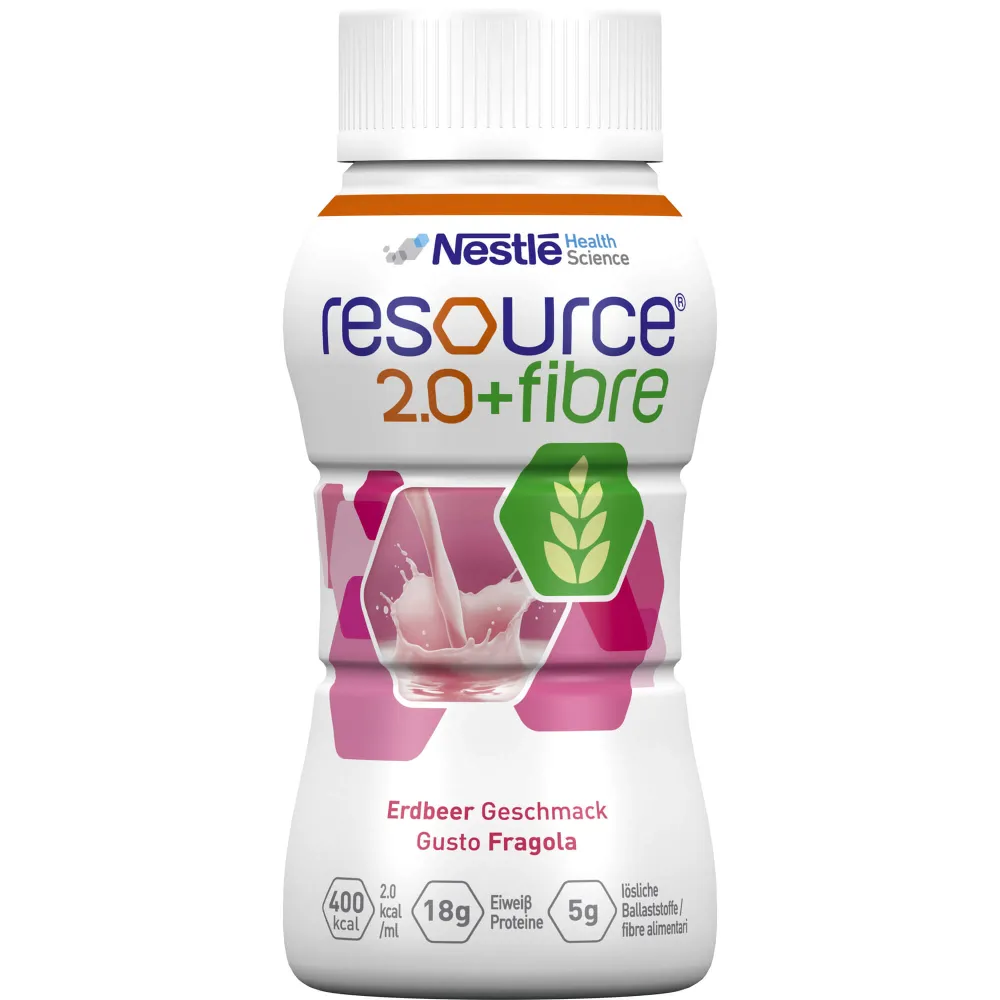 Resource 2.0+fibre Erdbeere 800 ml