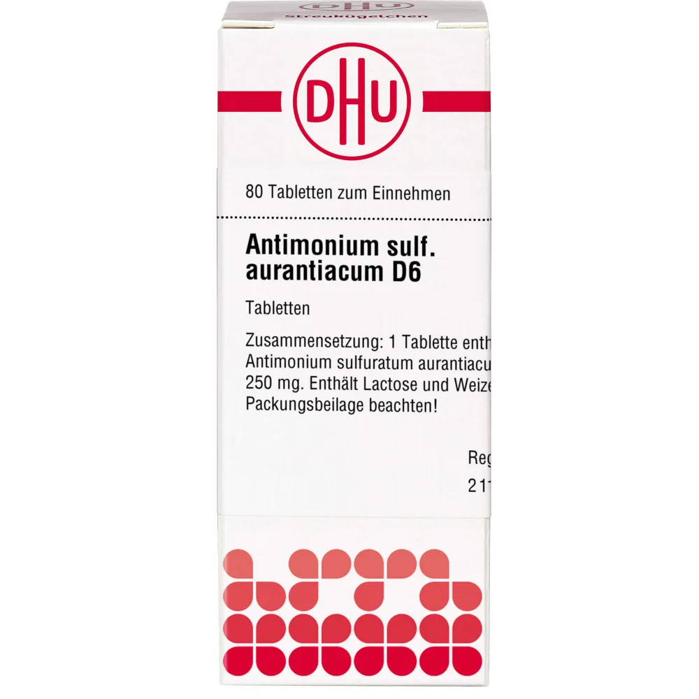 Antimonium Sulfuratum aurantiacum D 6 Tabletten 80 St