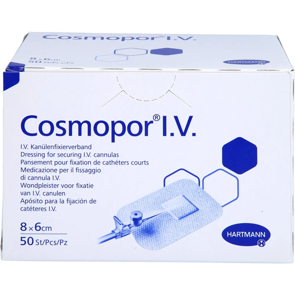 Cosmopor I.V. Kanülenfixierverband 6x8 cm 50 St