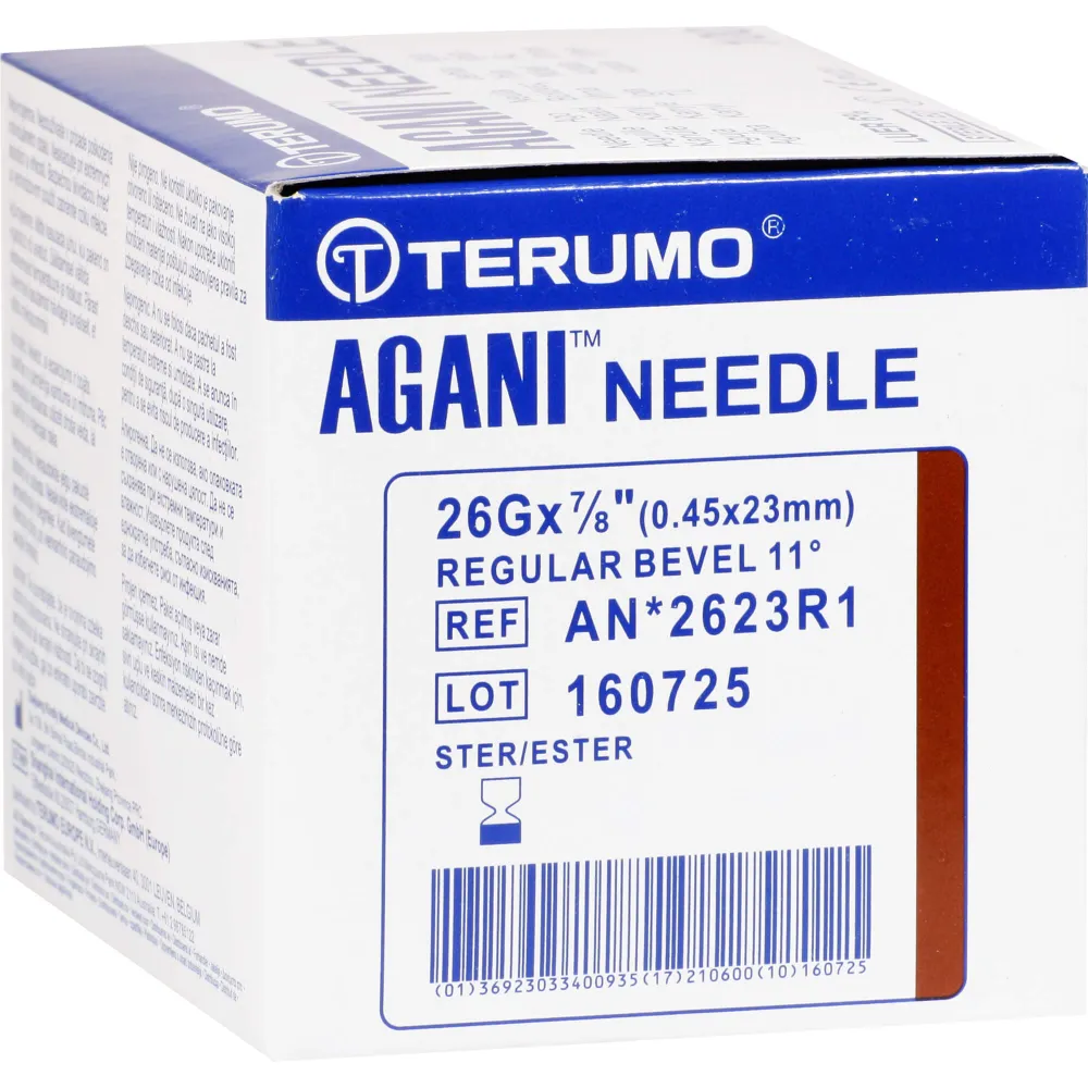Agani Kanüle 26 G 23 mm braun 100 St