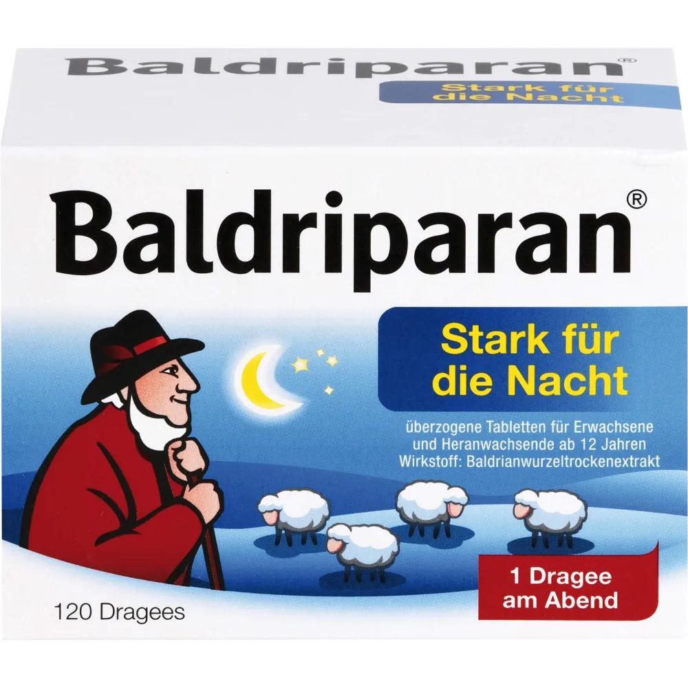 Baldriparan Stark für die Nacht überzogene Tab. 120 St