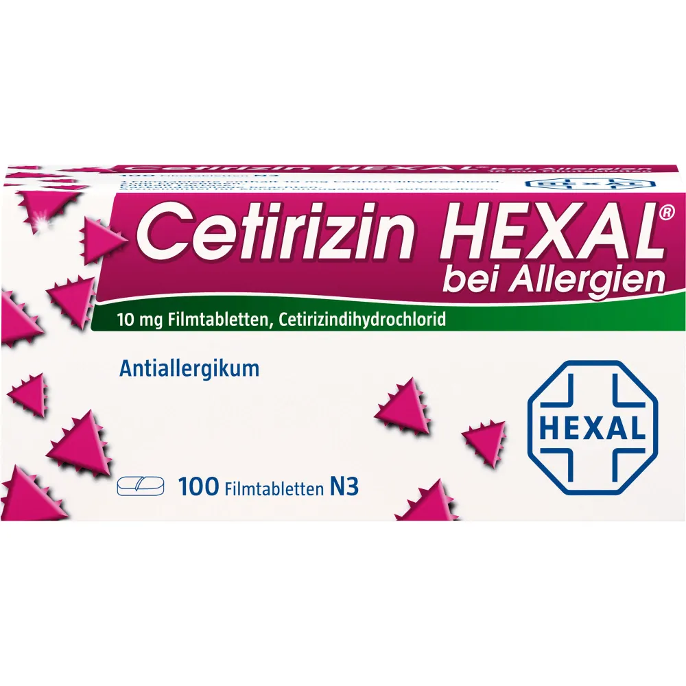 Cetirizin Hexal Filmtabletten bei Allergien 100 St