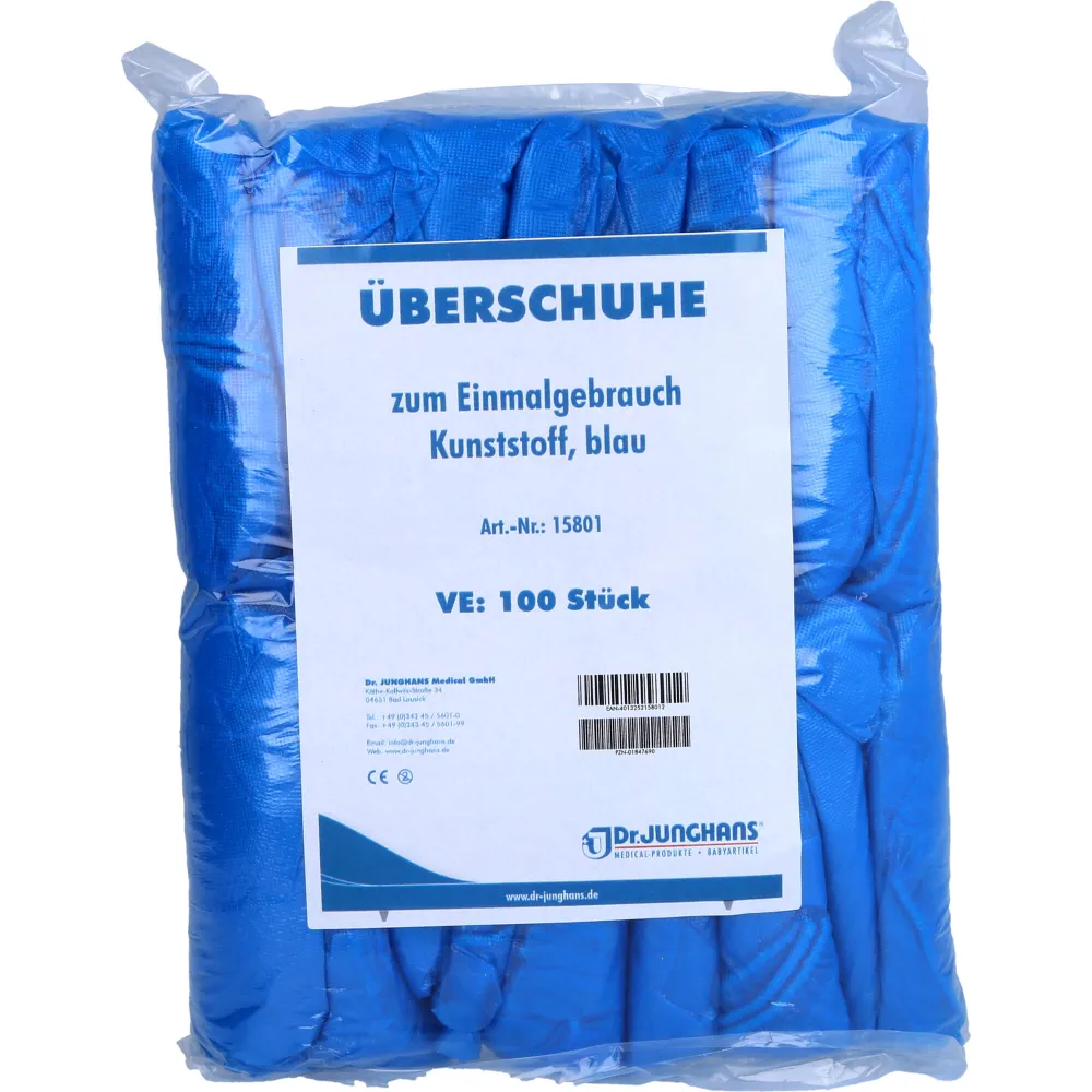 Überschuhe Einmal Kunststoff blau 100 St