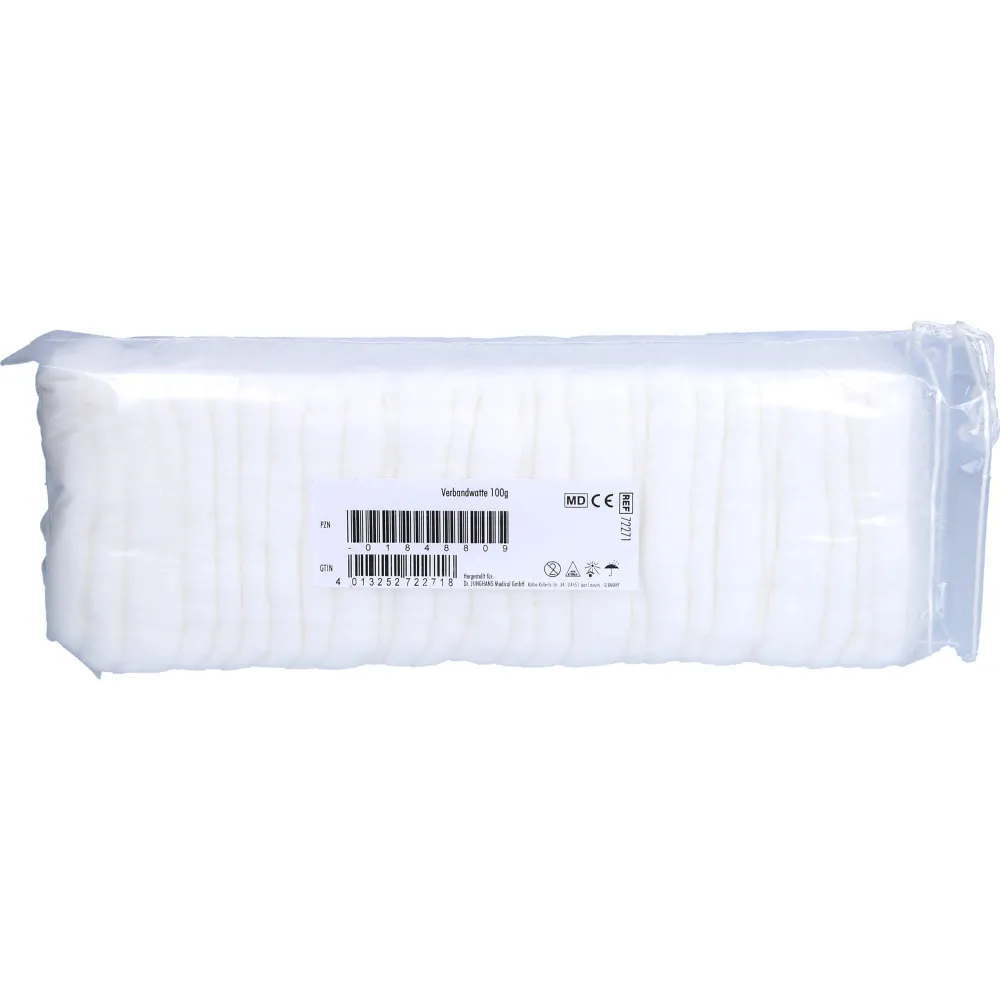 Verbandwatte zickzack 100% Baumwolle 100 g