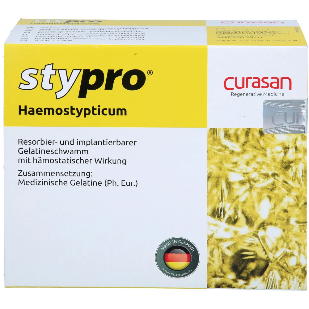 Stypro Gelatineschwamm Cubus 10x10x10 mm 30 St
