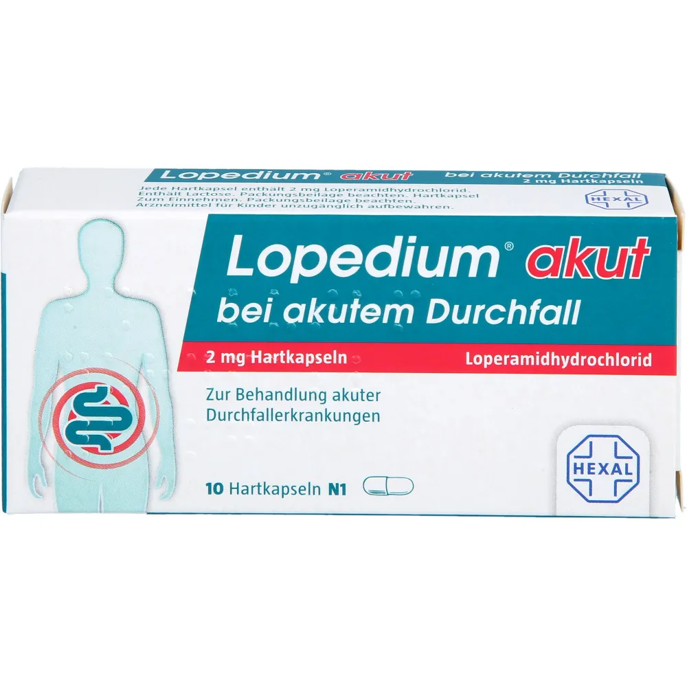 Lopedium akut bei akutem Durchfall Hartkapseln 10 St