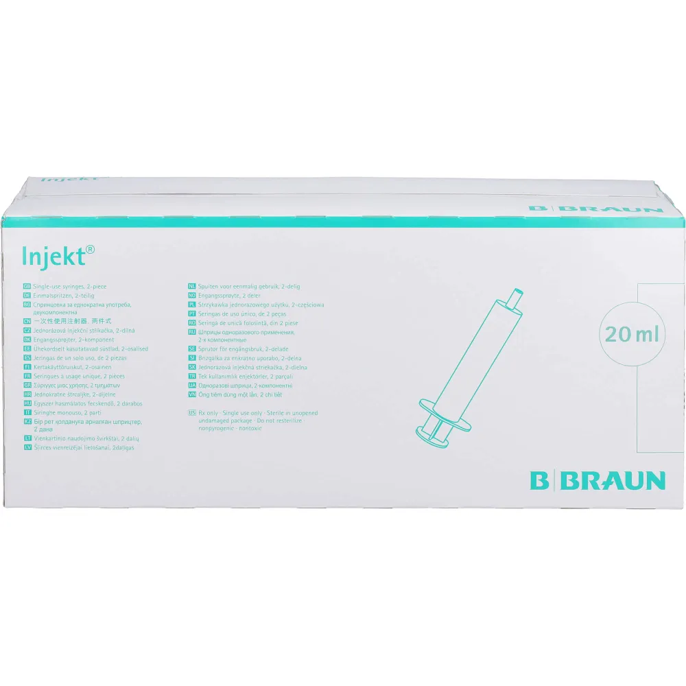 Injekt Solo Spritze 20 ml Luer exzentrisch Pvc-fr. 2000 ml